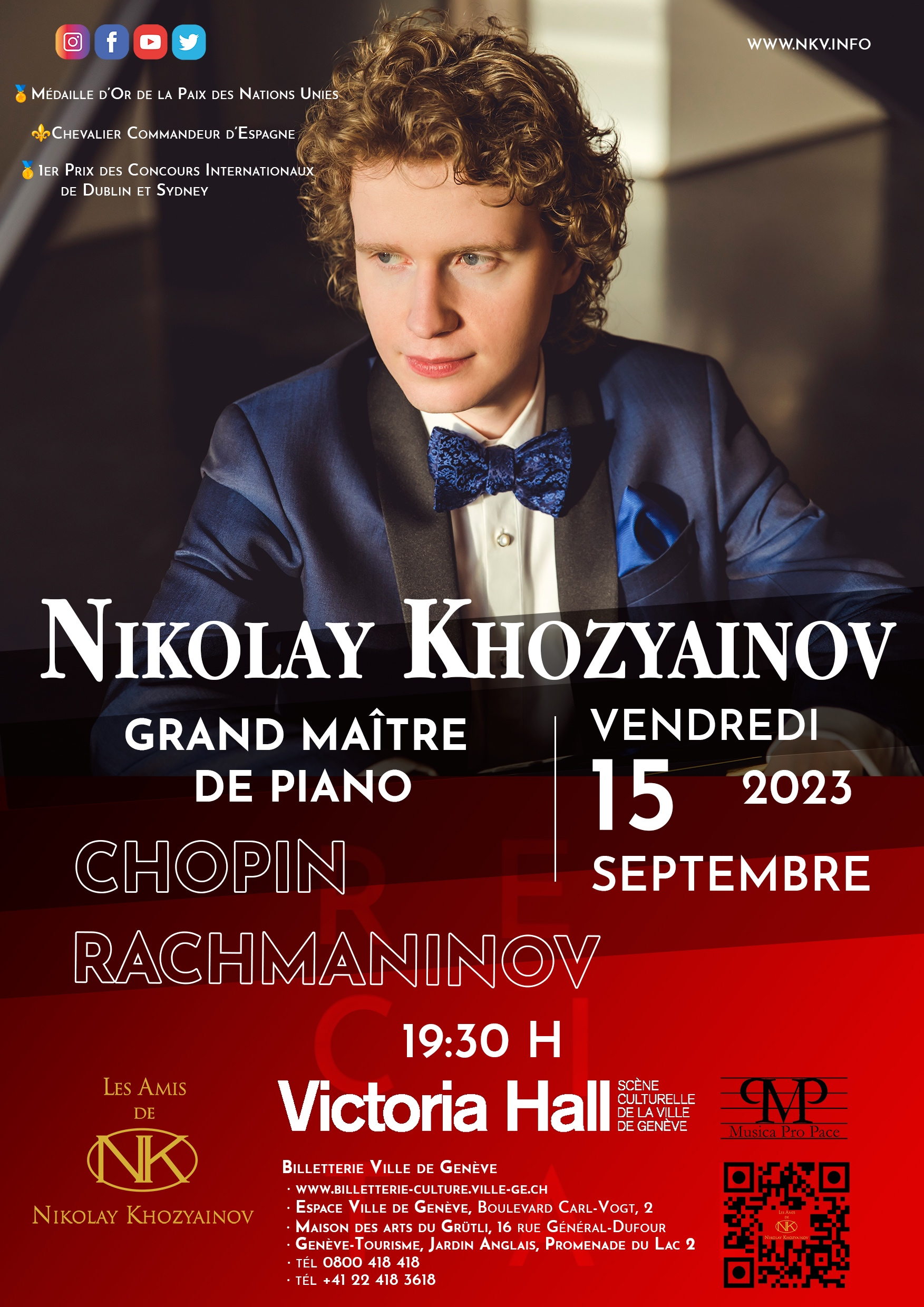 Concert Chopin, Rachmaninov - Maestro Nikolay Khozyainov (piano).